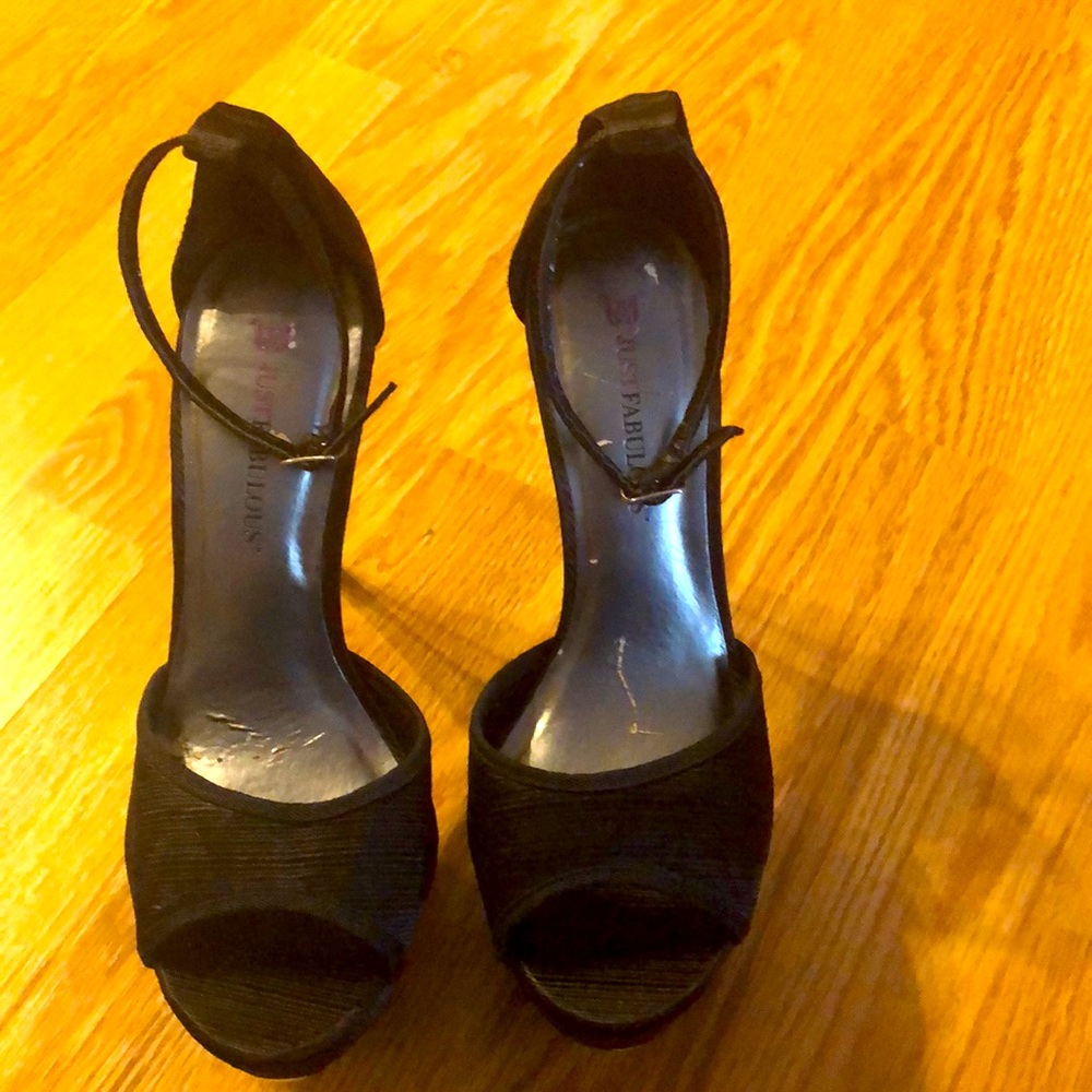 Fun black high heel